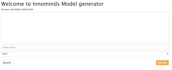 Innominds model generator