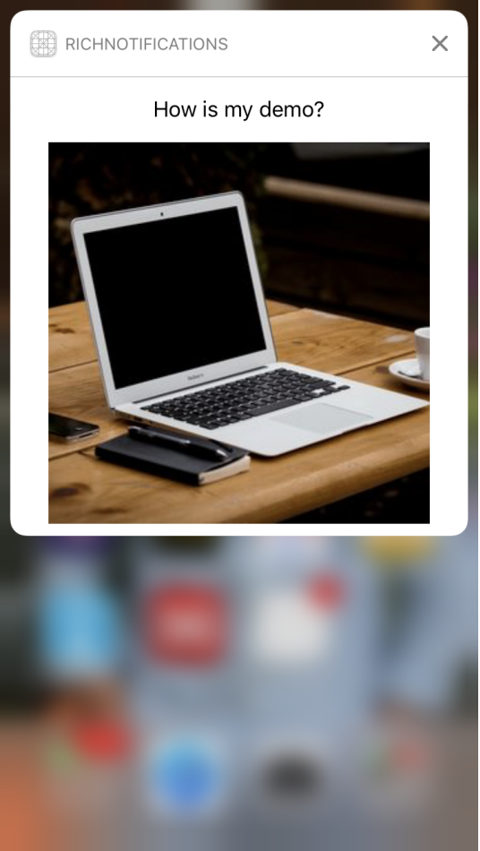 User Interaction On Notifications Made Simple and Flexible With Rich Notifications In iOS image