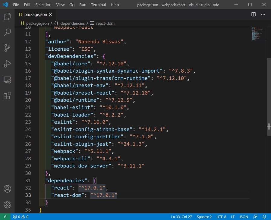 package-json