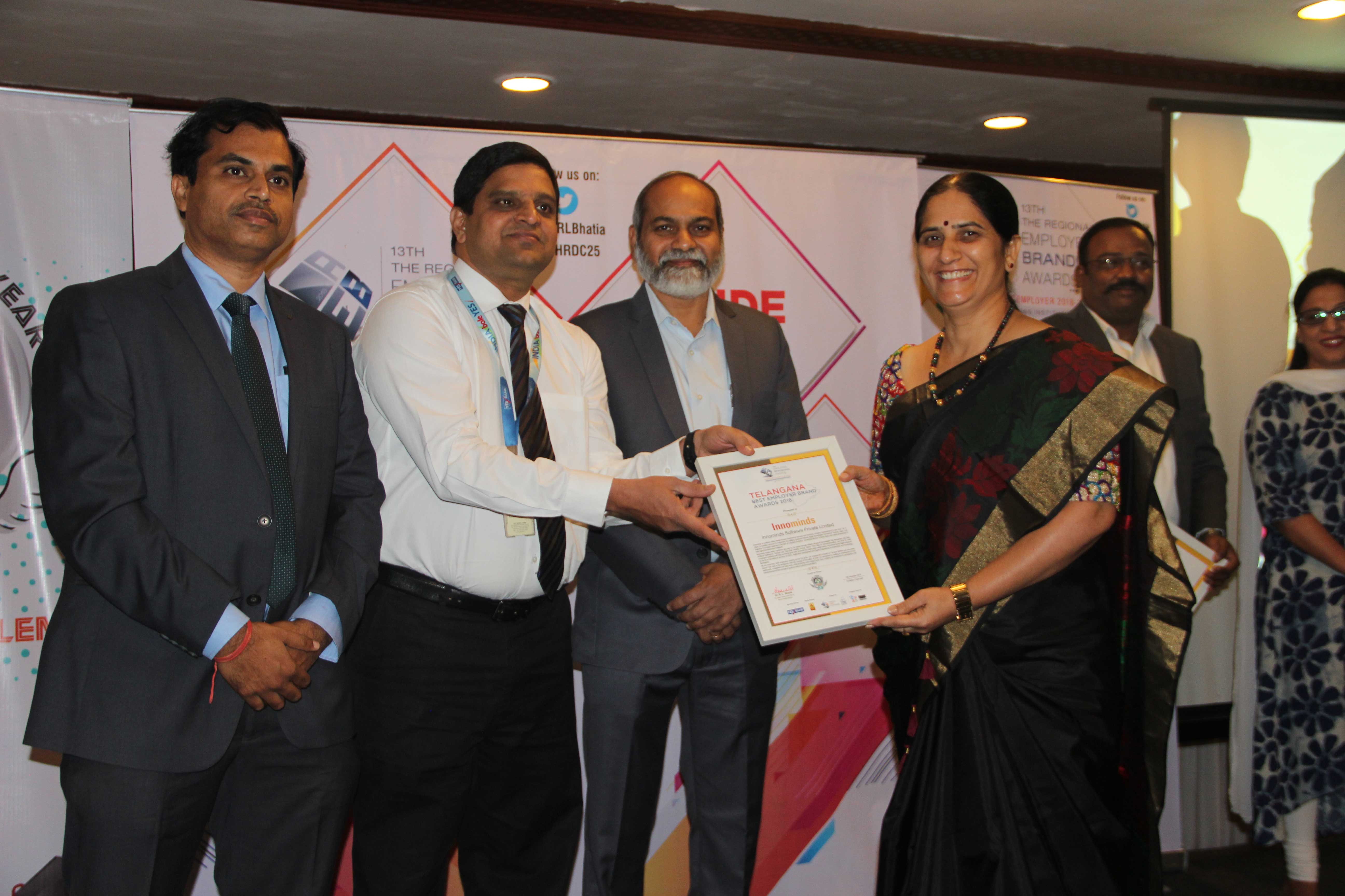 Telangana Best Employer Brand Award 2018