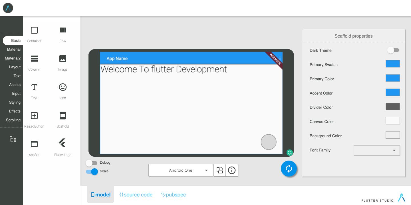 How to use Flutter Studio