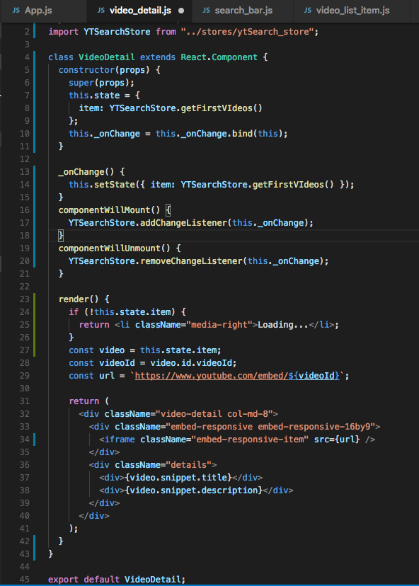 Creating Youtube Player by useing Flux part-2 image 6